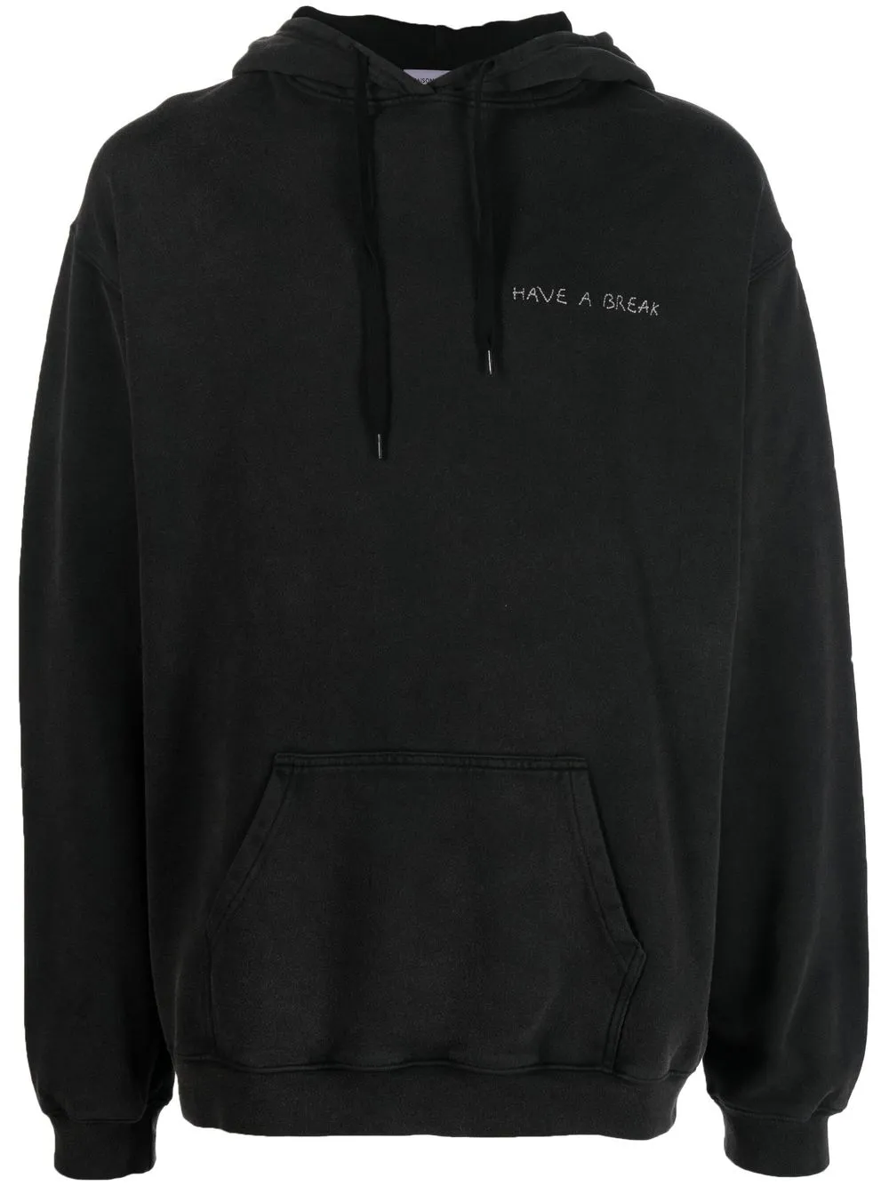 

Maison Labiche hoodie con eslogan bordado - Negro