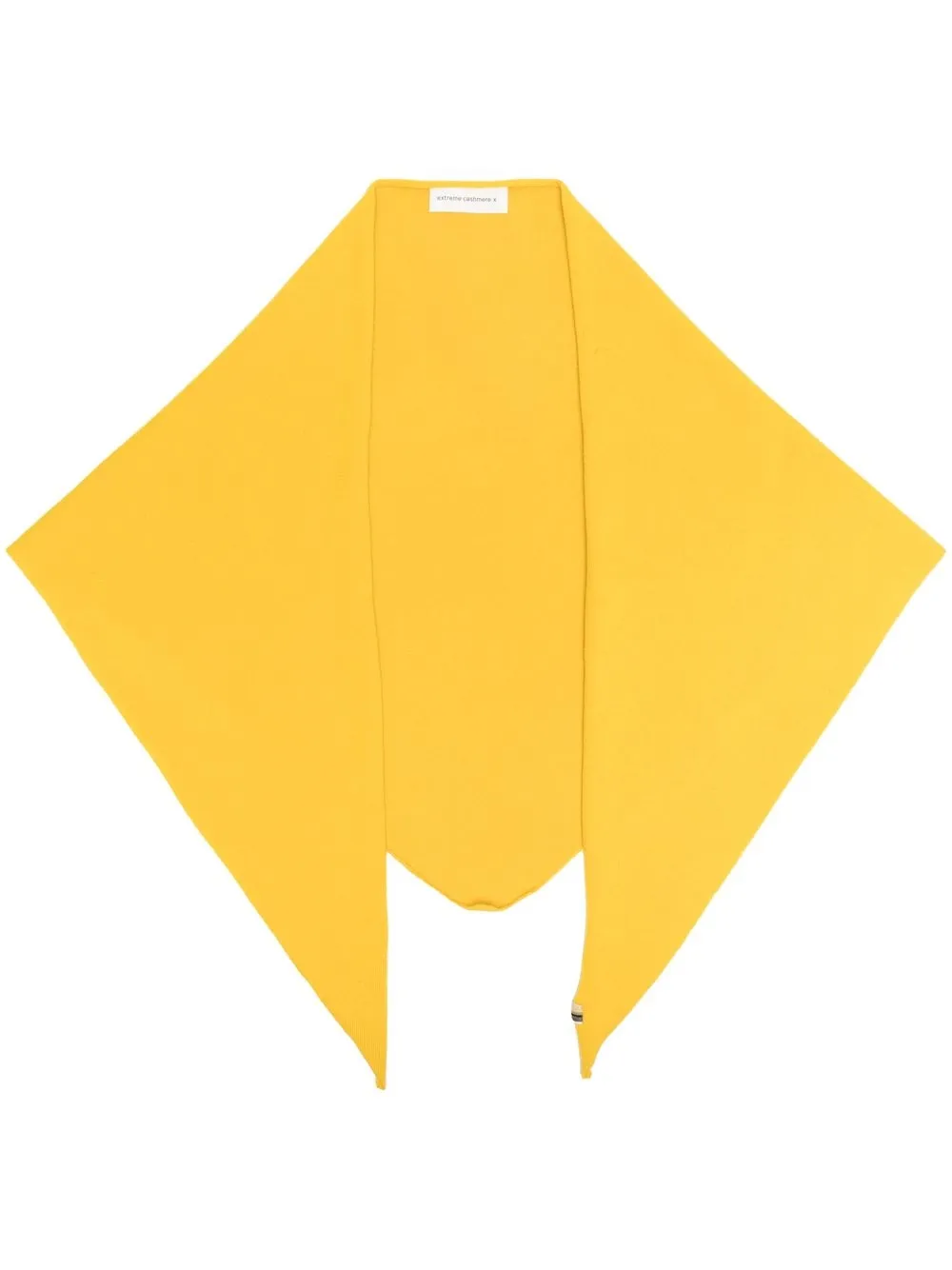 

extreme cashmere fine-ribbed cashmere-blend shawl - Yellow