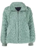 Yves Salomon drawstring shearling jacket - Green