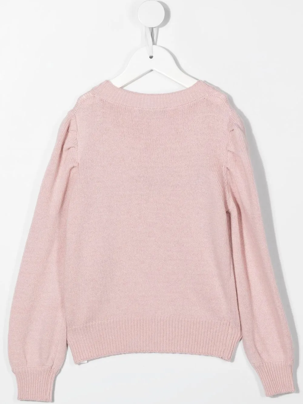 Miss Blumarine Sweater met geborduurd logo - Roze