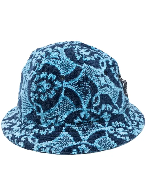 Marine Serre graphic-print Cotton Bucket Hat - Farfetch