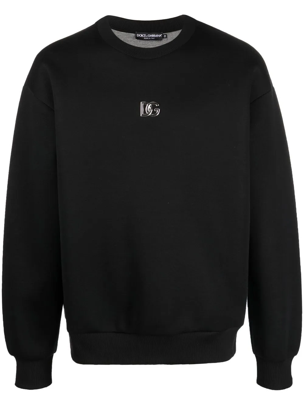 

Dolce & Gabbana sudadera con cuello redondo y placa del logo - Negro