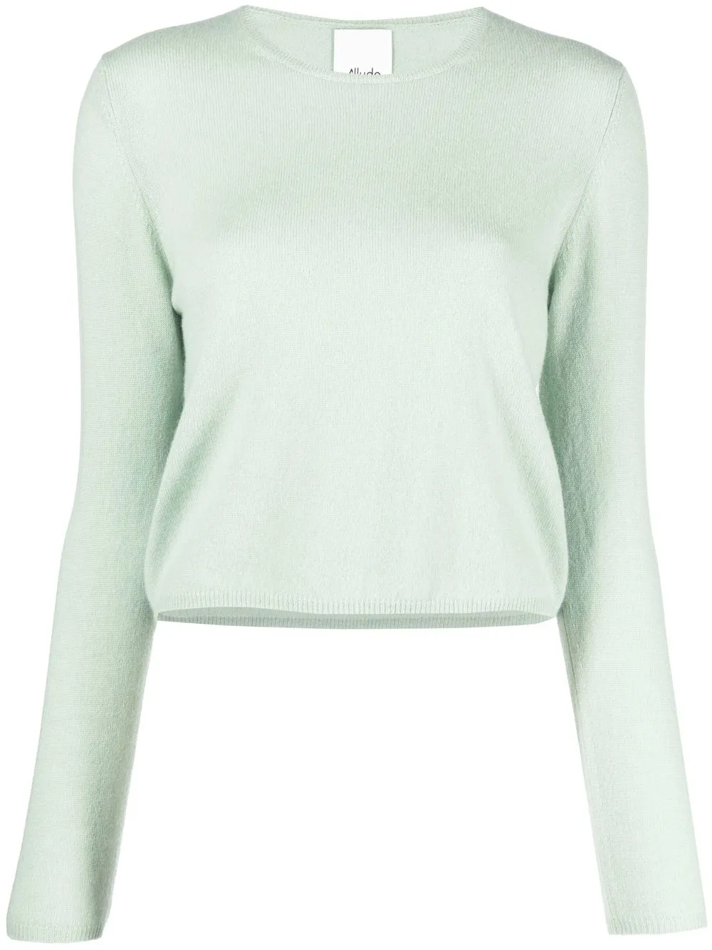 

Allude suéter de tejido fino con cuello redondo - Verde