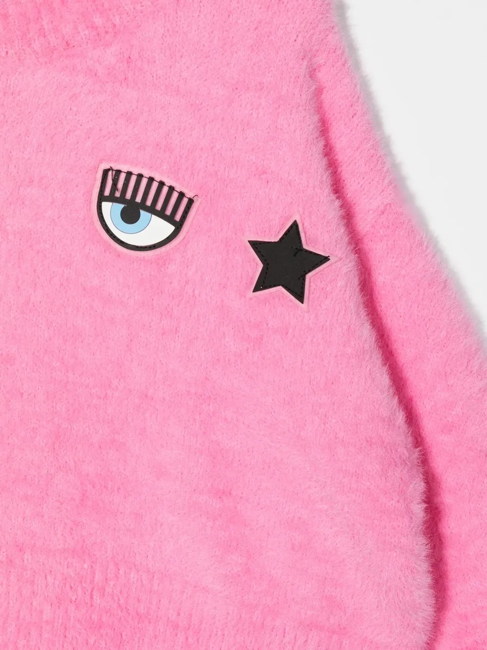  Chiara Ferragni Kids Sweatshirt Mit Logo Patch   Rosa 