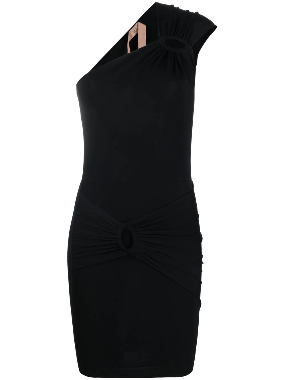 

Nº21 off-shoulder jersey dress - Black