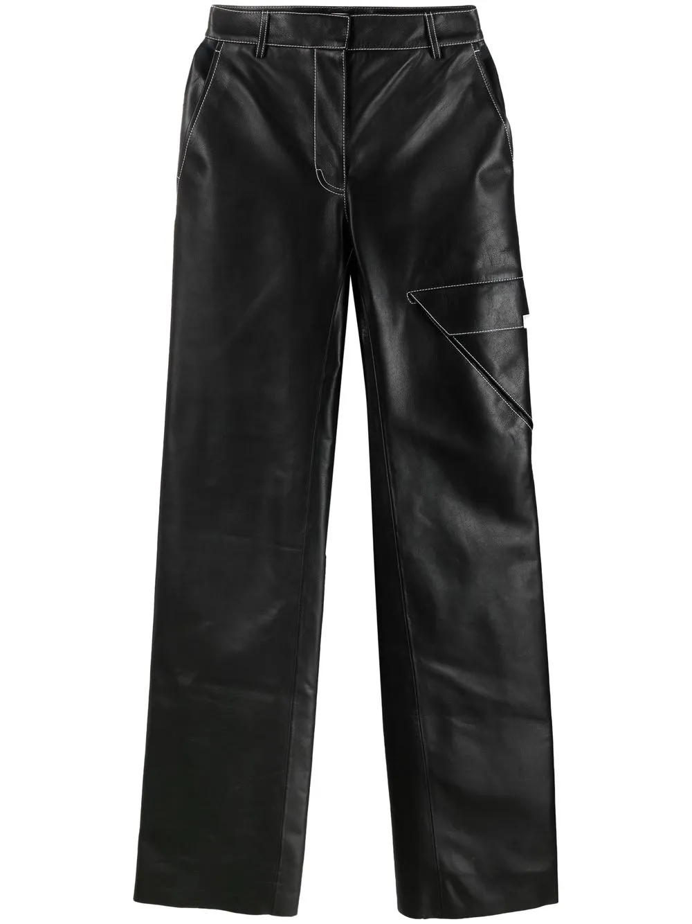 1017 ALYX 9SM slim-cut Leather Trousers - Farfetch