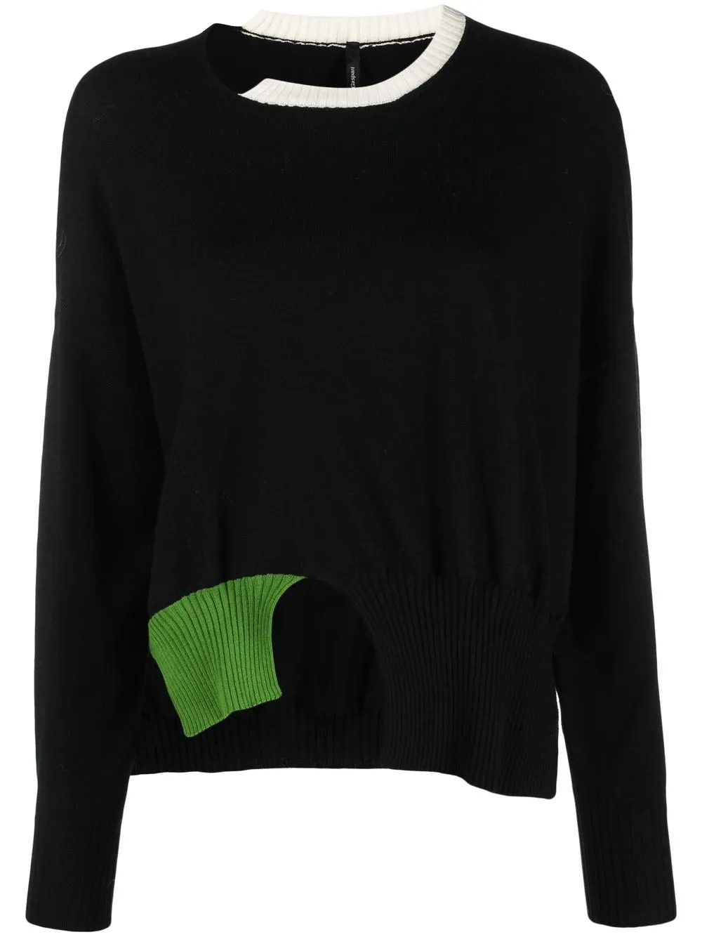 

PierAntonioGaspari patch-detail knitted sweater - Black
