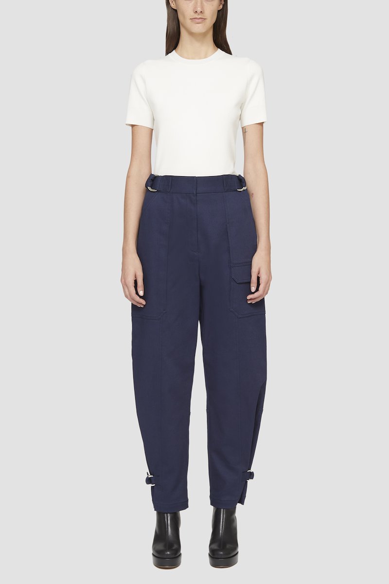 Cotton Twill Utility Pant-blue #0 Cotton Twill Utility Pant, - 2
