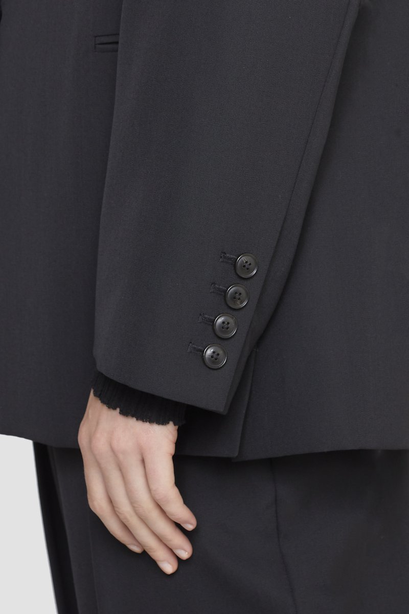 Wool Tailored Blazer-black #0 Wool Tailored Blazer, - 6