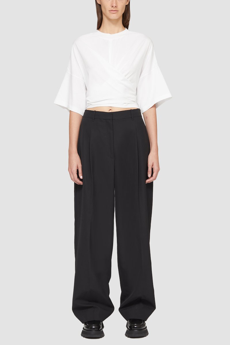 Twisted Tie Back T-Shirt-white #0 Twisted Tie Back T-Shirt, - 0