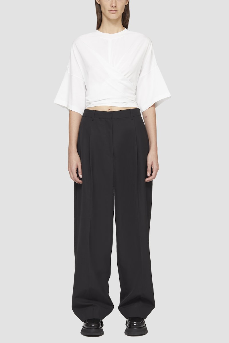 Twisted Tie Back T-Shirt-white #0 Twisted Tie Back T-Shirt, - 0