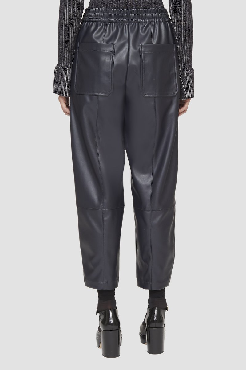 Leather Alternative Pull-On Trouser-blue #0 Leather Alternative Pull-On Trouser, - 4
