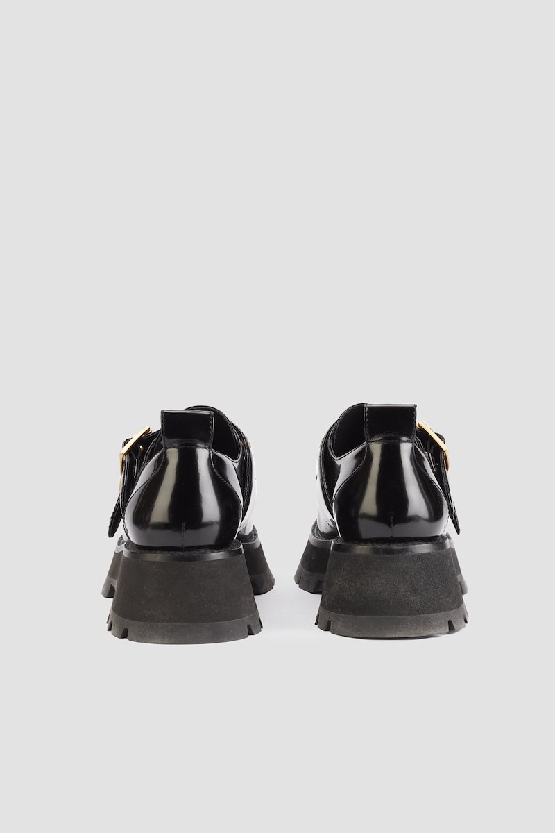 Kate Double Buckle Creeper-black #0 Kate Double Buckle Creeper, - 4