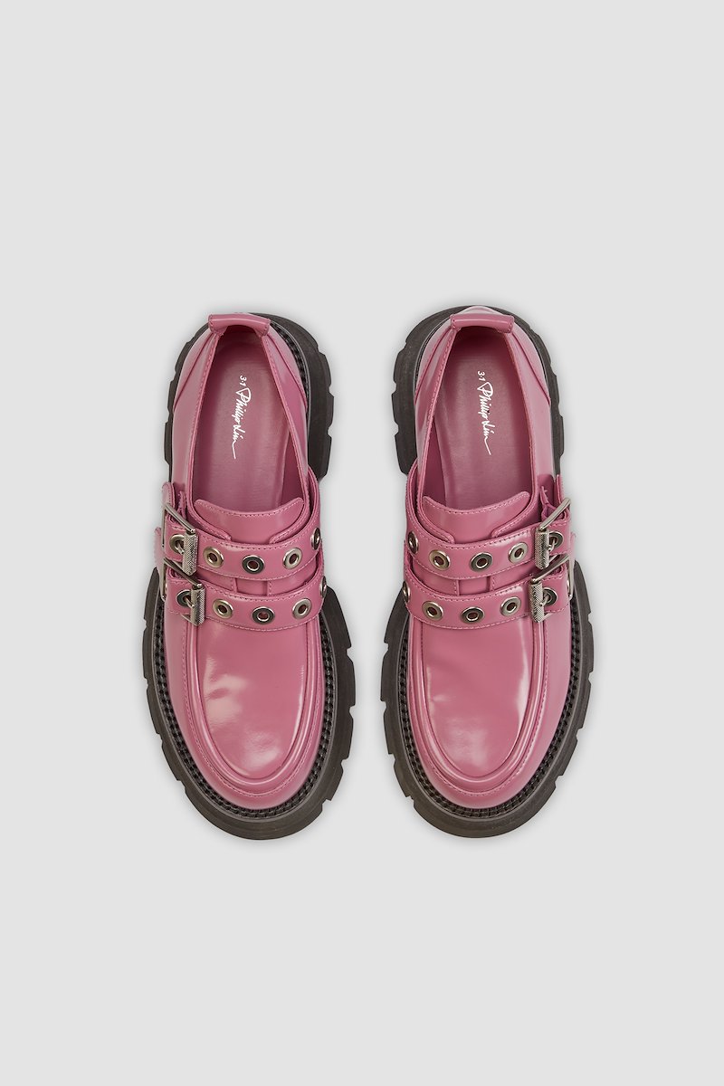Kate Double Buckle Creeper-pink #1 Kate Double Buckle Creeper, - 3