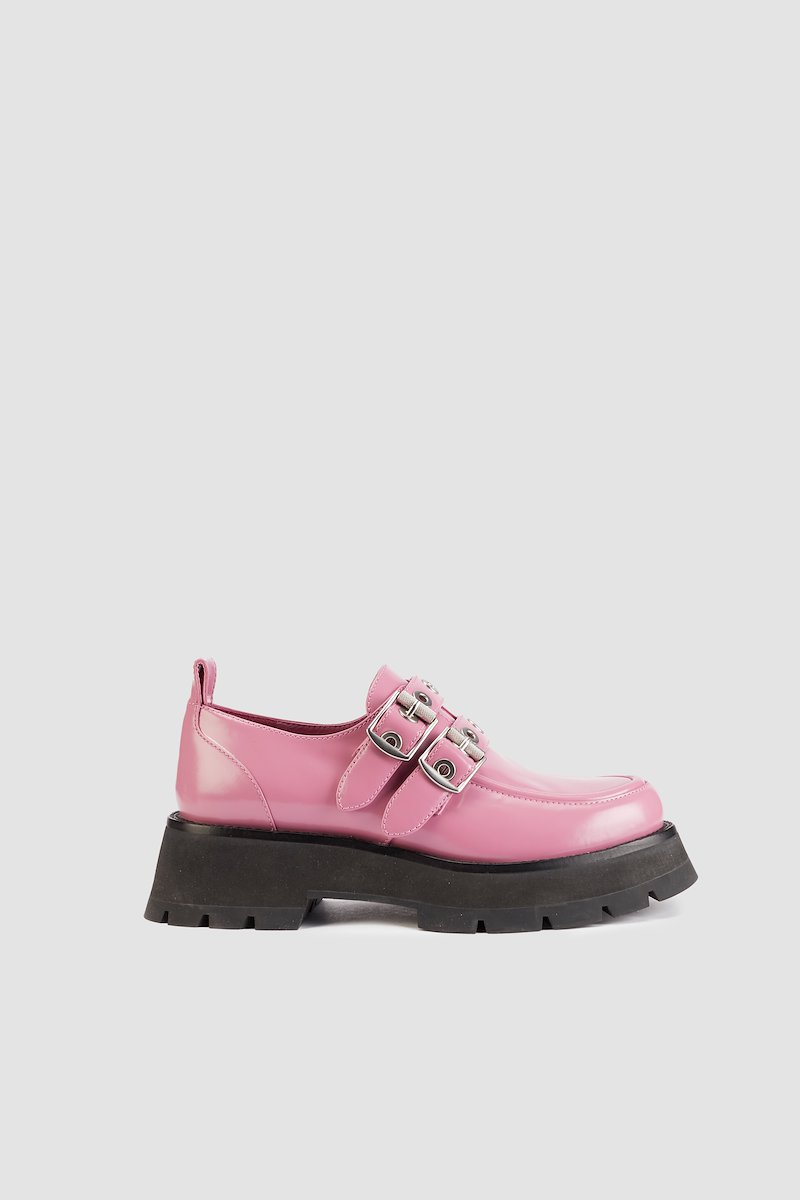 Kate Double Buckle Creeper-pink #0 Kate Double Buckle Creeper, - 0