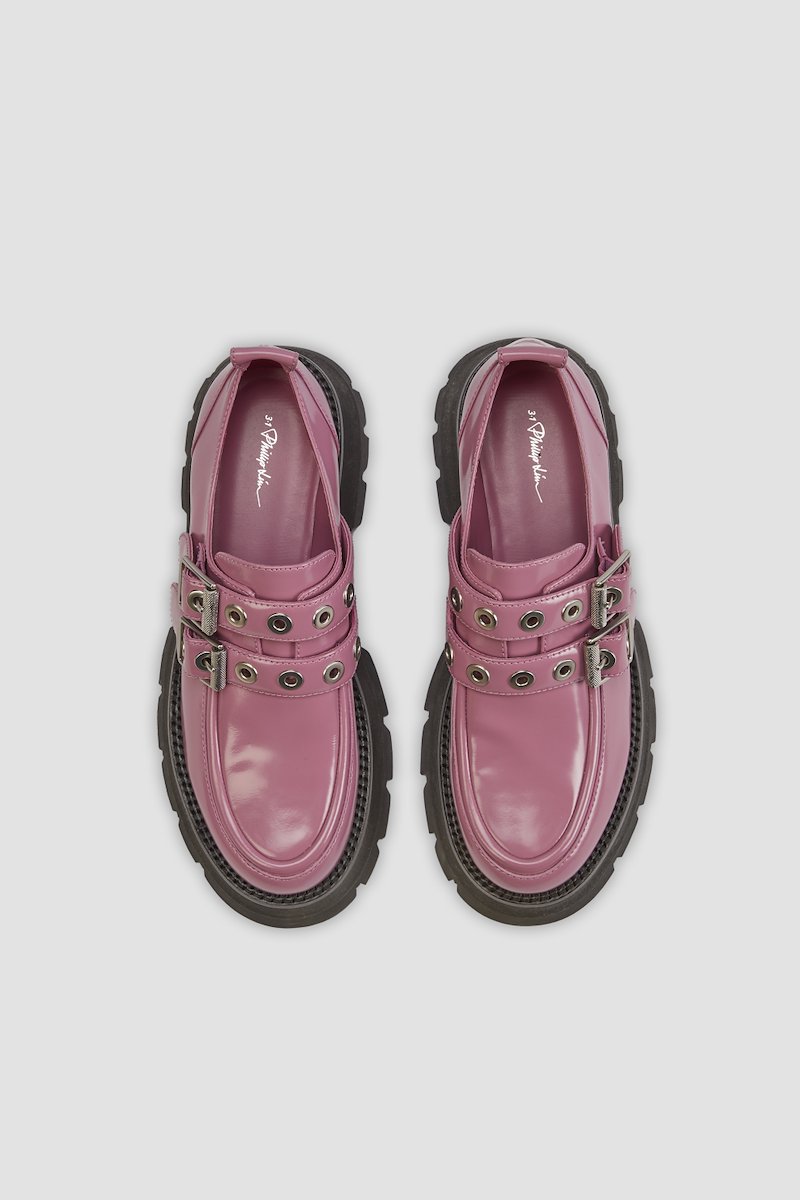Kate Double Buckle Creeper-pink #1 Kate Double Buckle Creeper, - 5