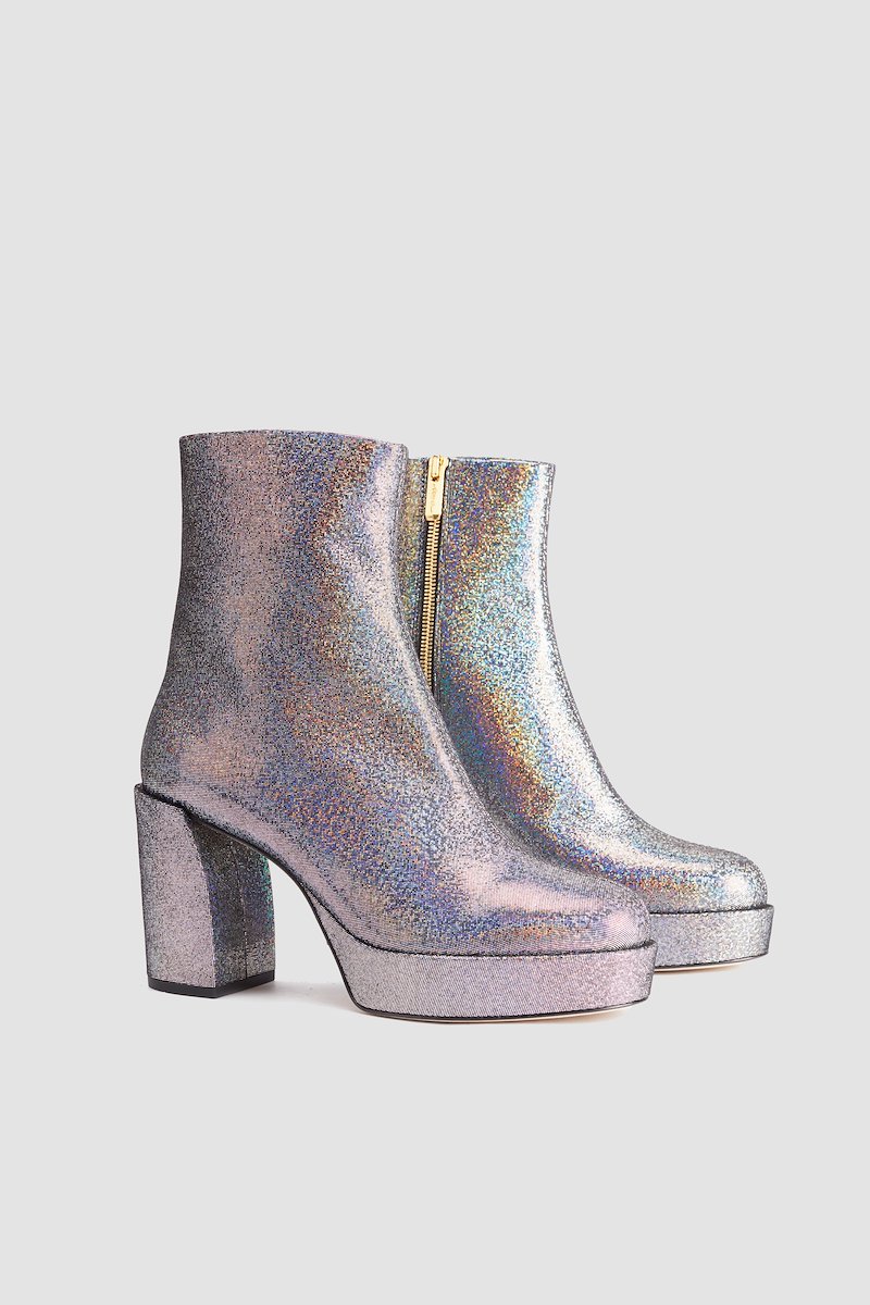 Naomi Platform Zip Up Mid Boot-grey #1 Naomi Platform Zip Up Mid Boot, - 1
