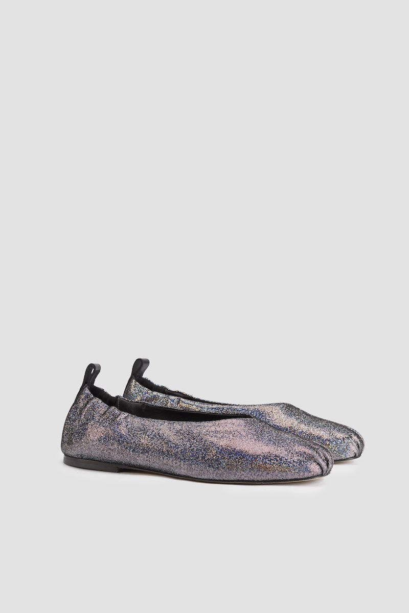 Elisa Ruched Ballerina Loafer-grey #1 Elisa Ruched Ballerina Loafer, - 3