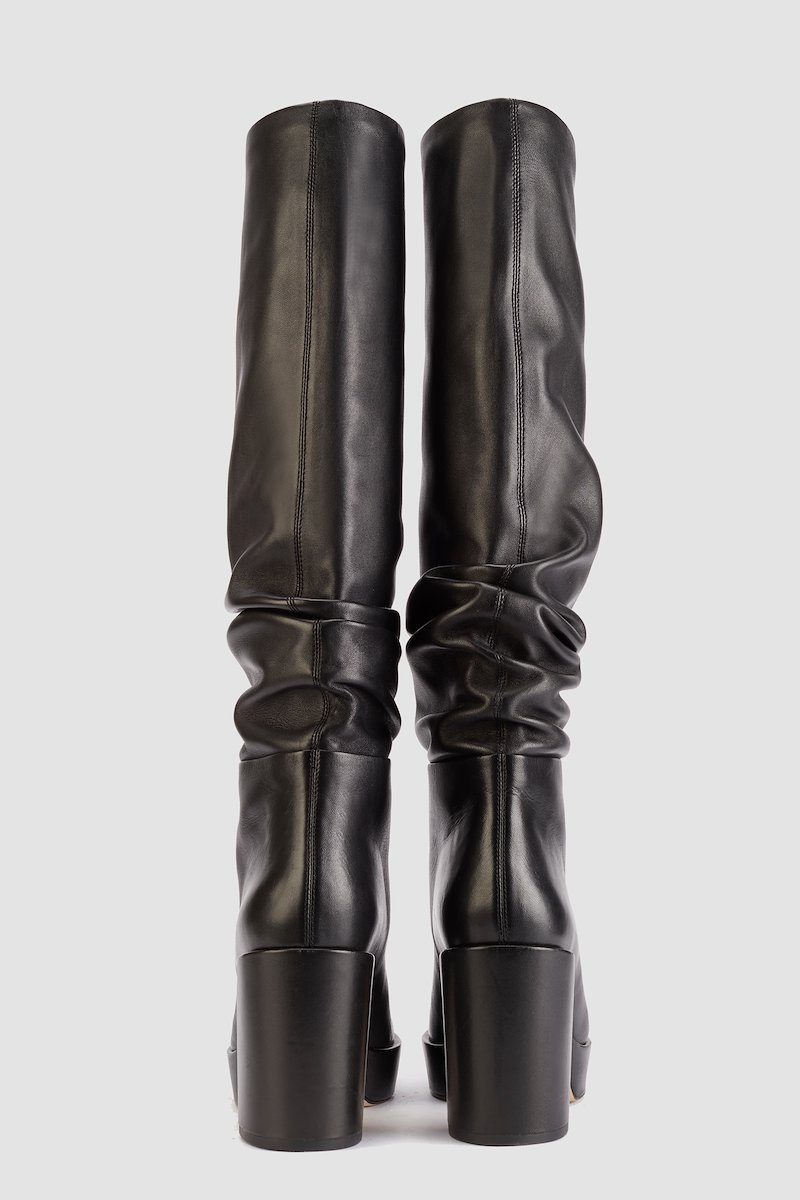 Naomi Platform Slouchy Boot-black #0 Naomi Platform Slouchy Boot, - 2