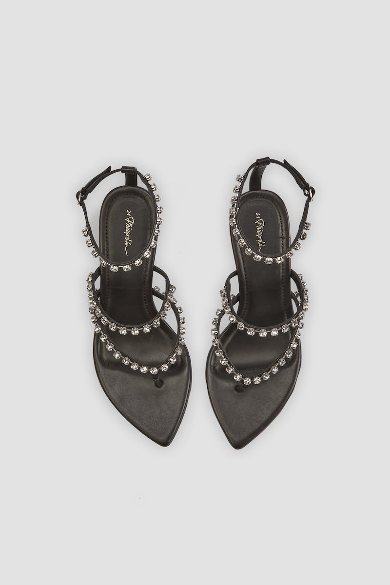 Verona Sandal-black #1 Verona Sandal, - 5
