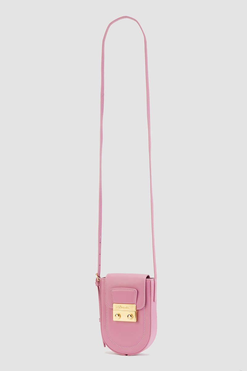 Pashli Kit Crossbody-pink #0 Pashli Kit Crossbody, Pashli Kit crossbody bag from 3.1 PHILLIP LIM featuring pink, calf leather, contrast stitching, foldover top, push-lock fastening, engraved logo, adjustable shoulder strap and rear card slots.- 2