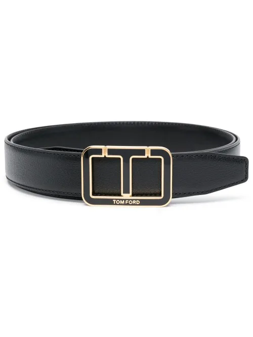 Ceinture en cuir à boucle logo - TOM FORD - Modalova