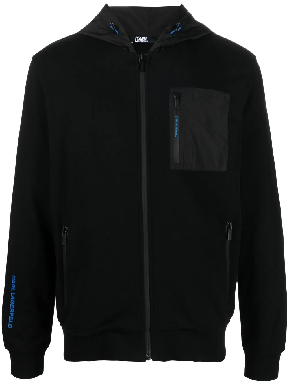 

Karl Lagerfeld hoodie con cierre - Negro