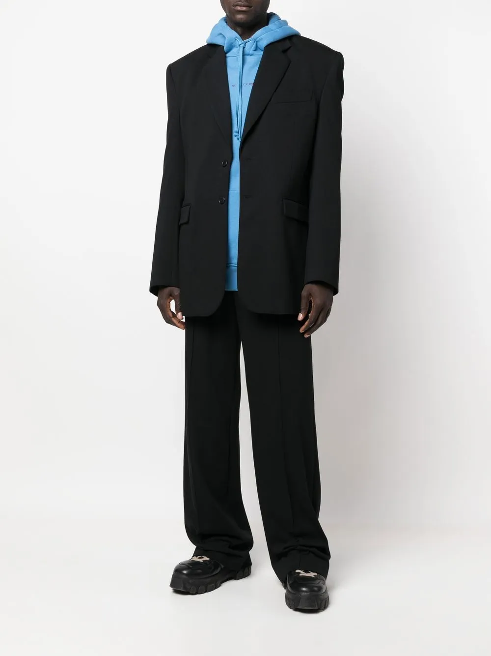 VETEMENTS Pantalon met wijde pijpen - Zwart