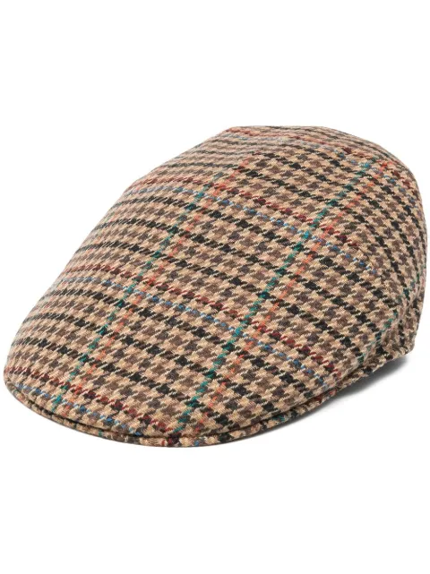 Borsalino casquette à motif pied-de-poule