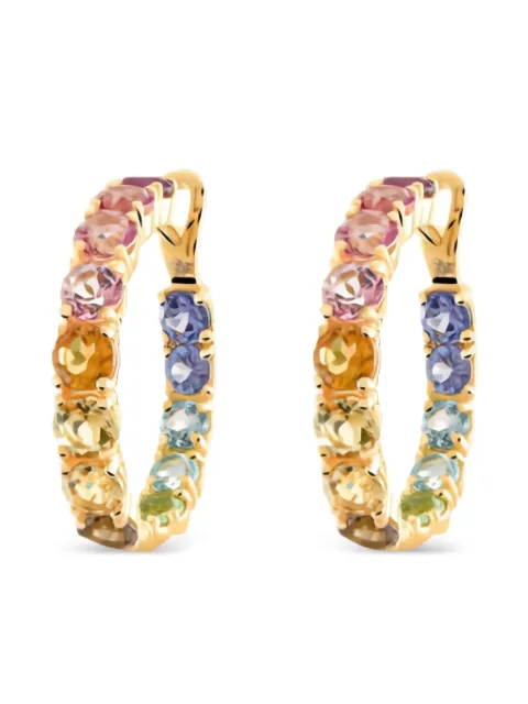 Brumani 18K yellow gold Yara multi-stones earrings
