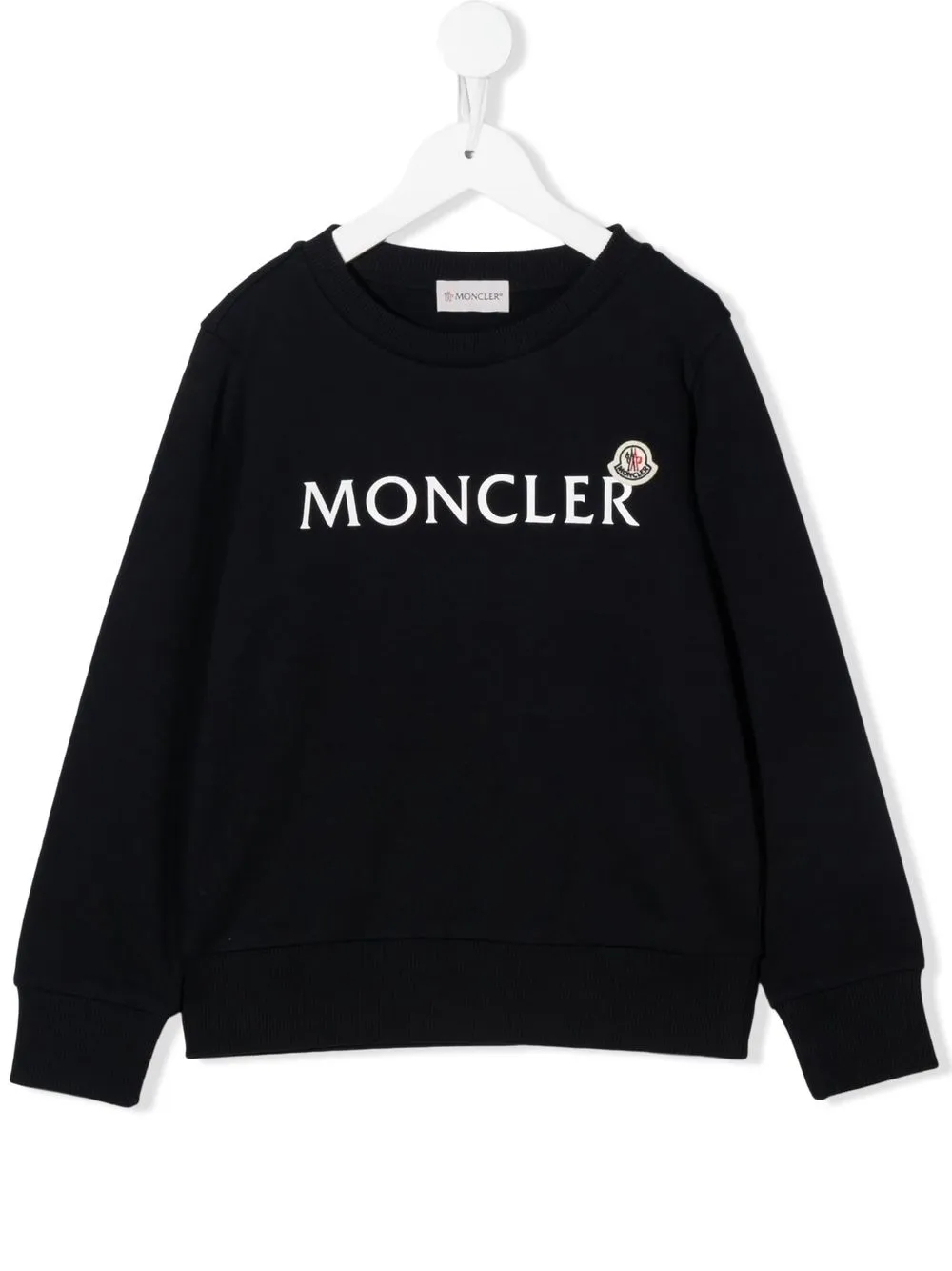 

Moncler Enfant logo-print long-sleeve sweatshirt - Blue