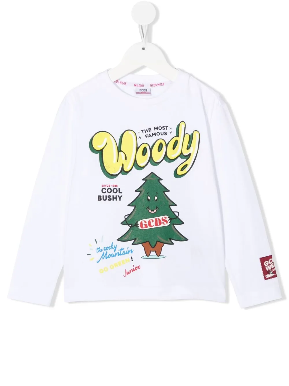 

Gcds Kids logo-print long-sleeve T-shirt - White