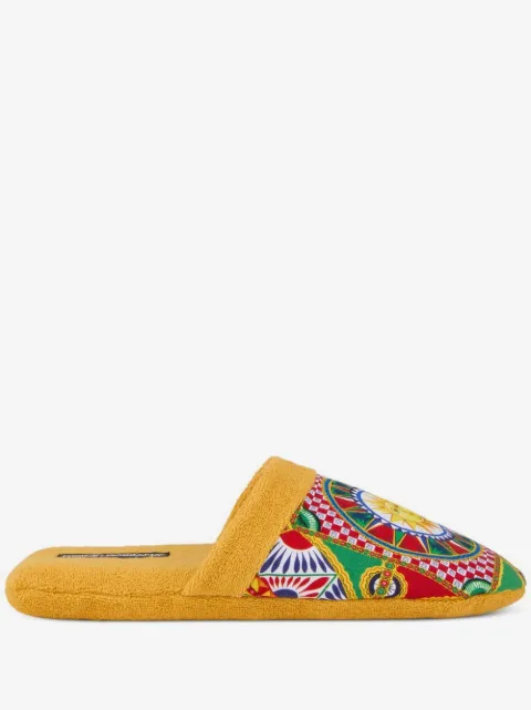 Dolce & Gabbana cotton terry slippers