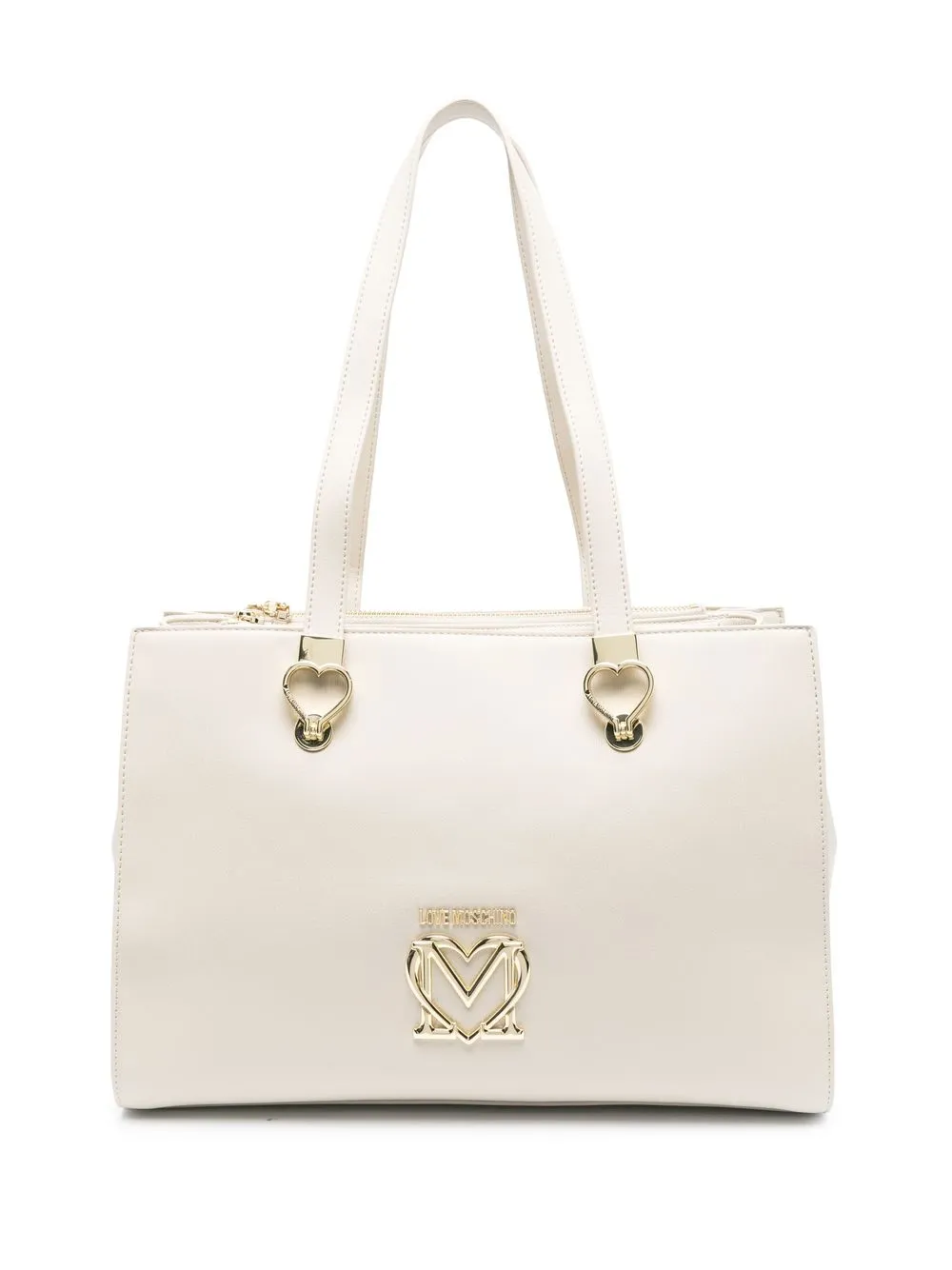 

Love Moschino logo-plaque shoulder bag - Neutrals