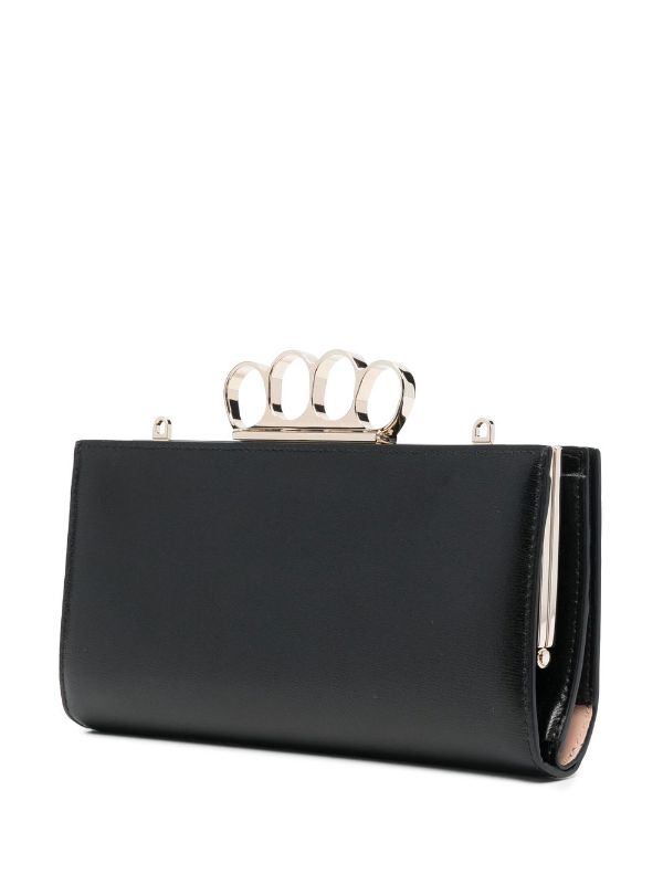 Alexander mcqueen clutch bag with online rings