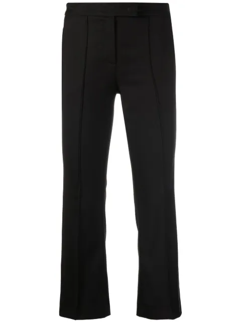 Blanca Vita Portula pintuck-detail cropped trousers