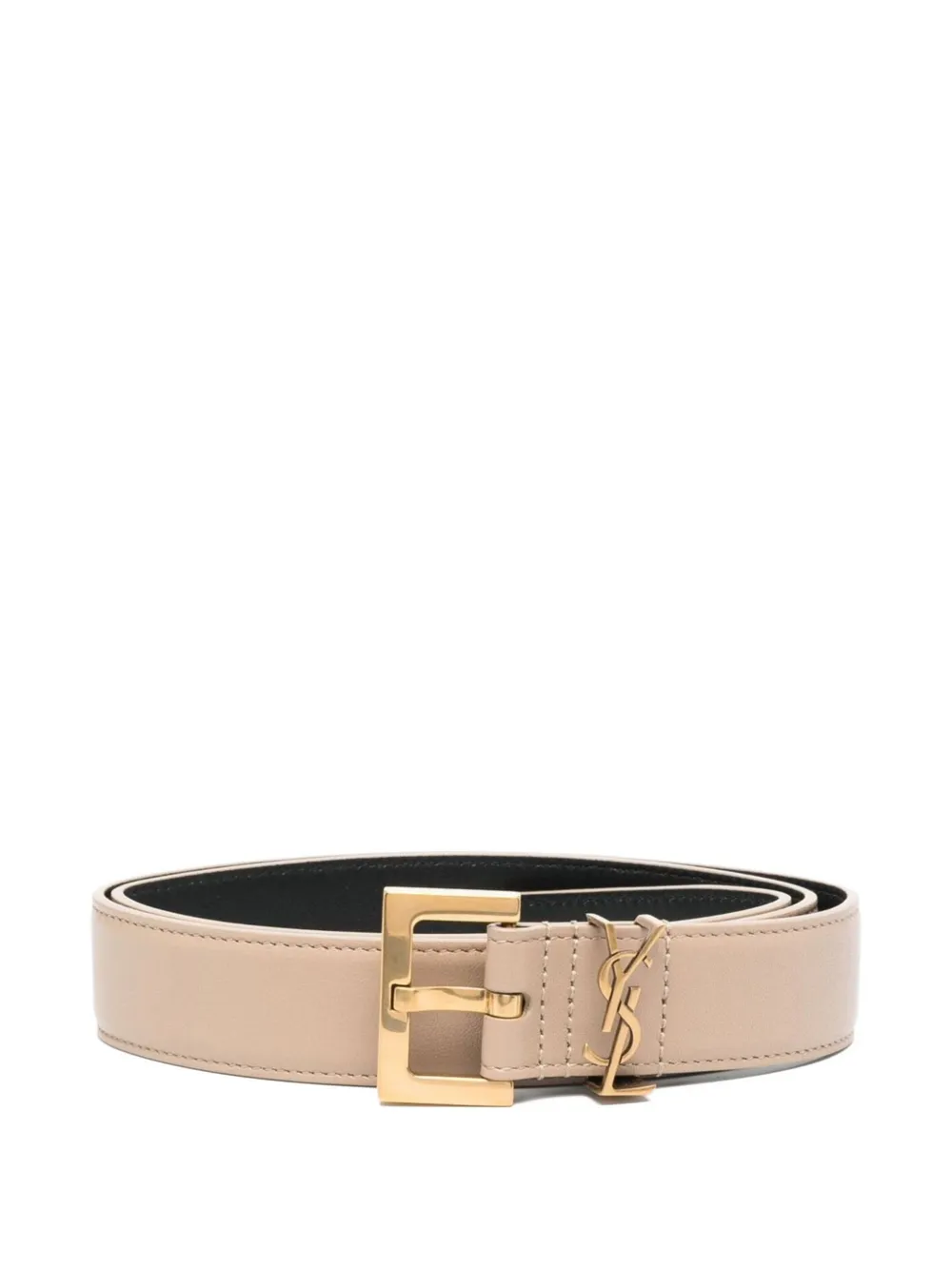 Saint Laurent Gürtel mit Monogramm - Nude