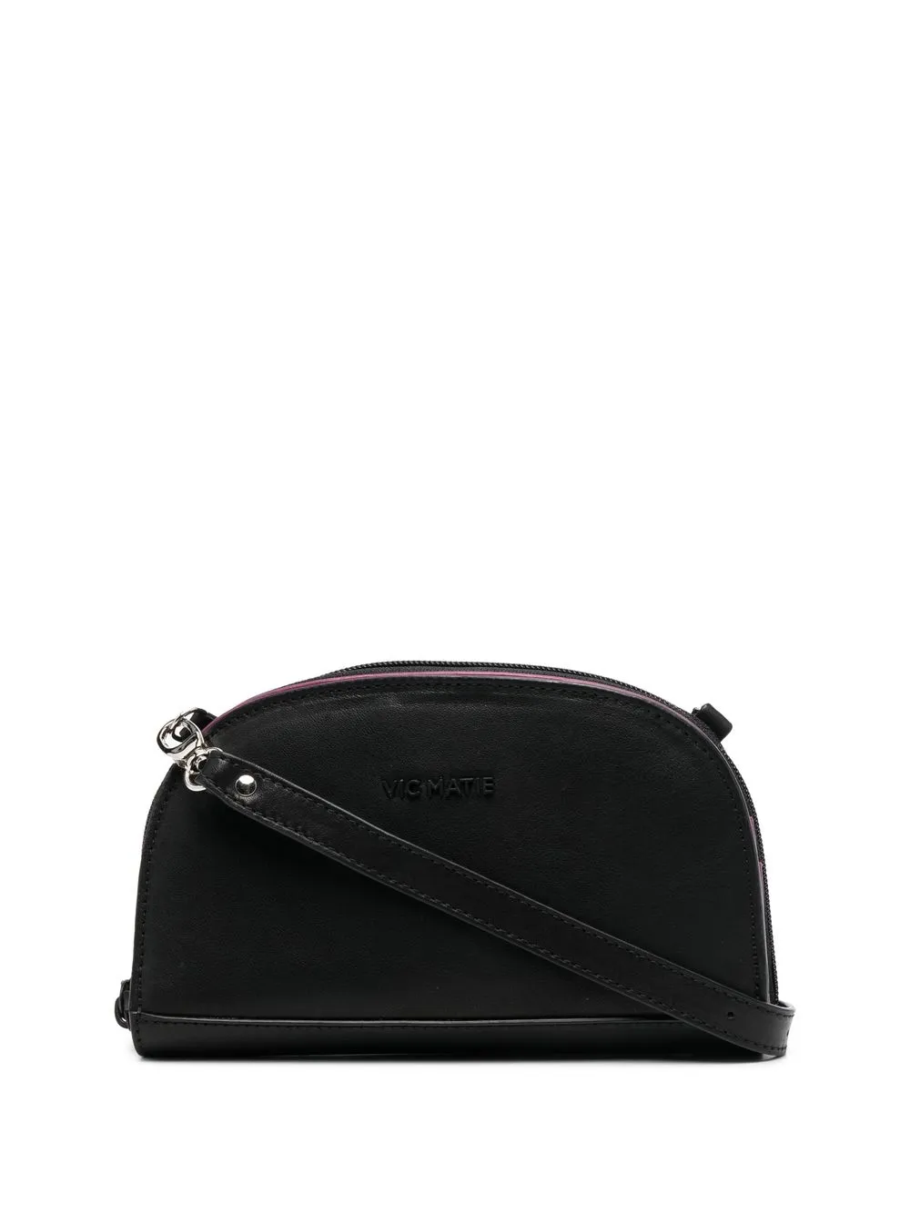 

Vic Matie bolsa crossbody con placa del logo - Negro