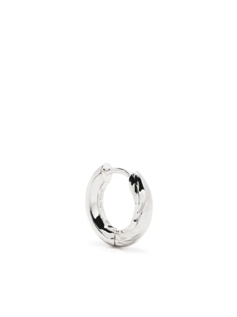 Maria Black white gold Hyde 7mm huggie hoop earring