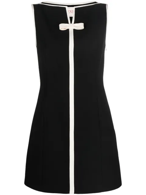 Valentino bow-detail shift mini dress 