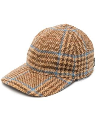 Borsalino check pattern Wool Cap Farfetch