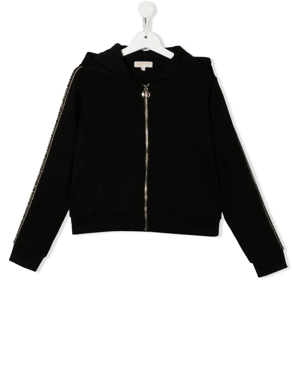 

Michael Kors Kids chamarra bomber con logo bordado - Negro