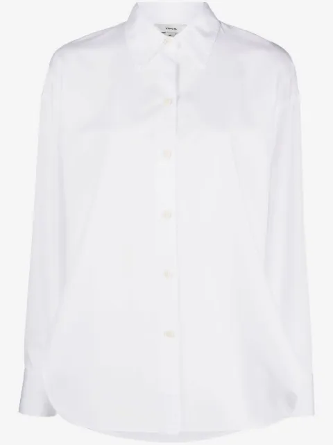 Vince side-slit cotton shirt