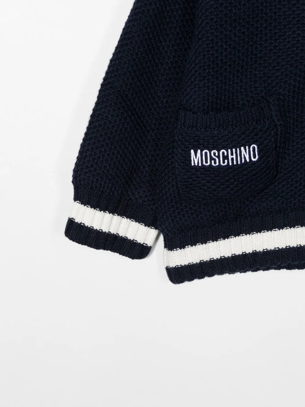  Moschino Kids Jacke Mit Teddy   Blau 