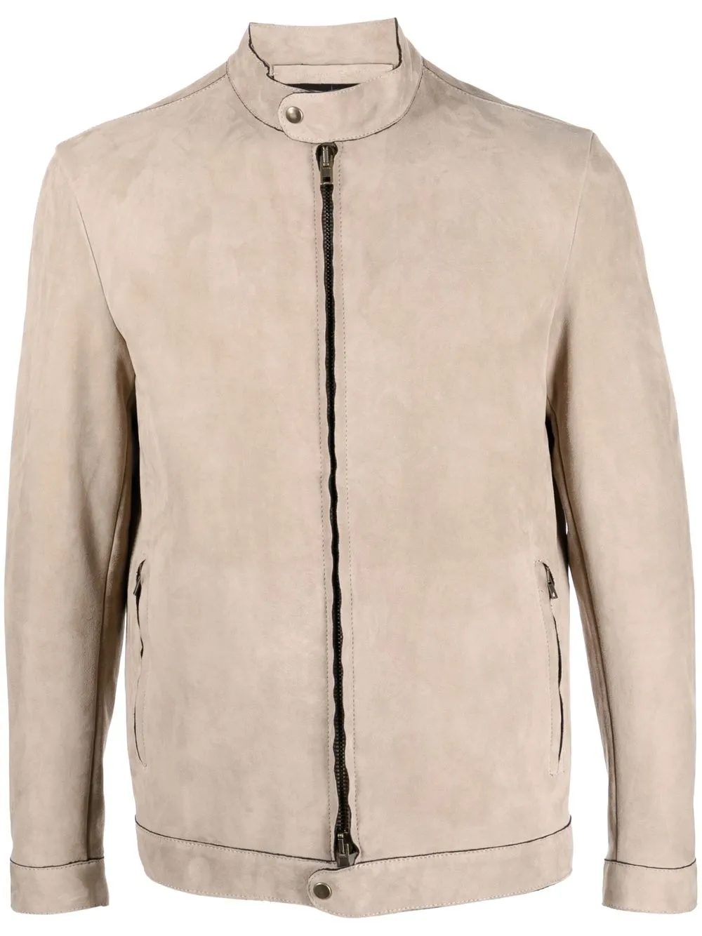 

Salvatore Santoro Cay suede-leather jacket - Neutrals