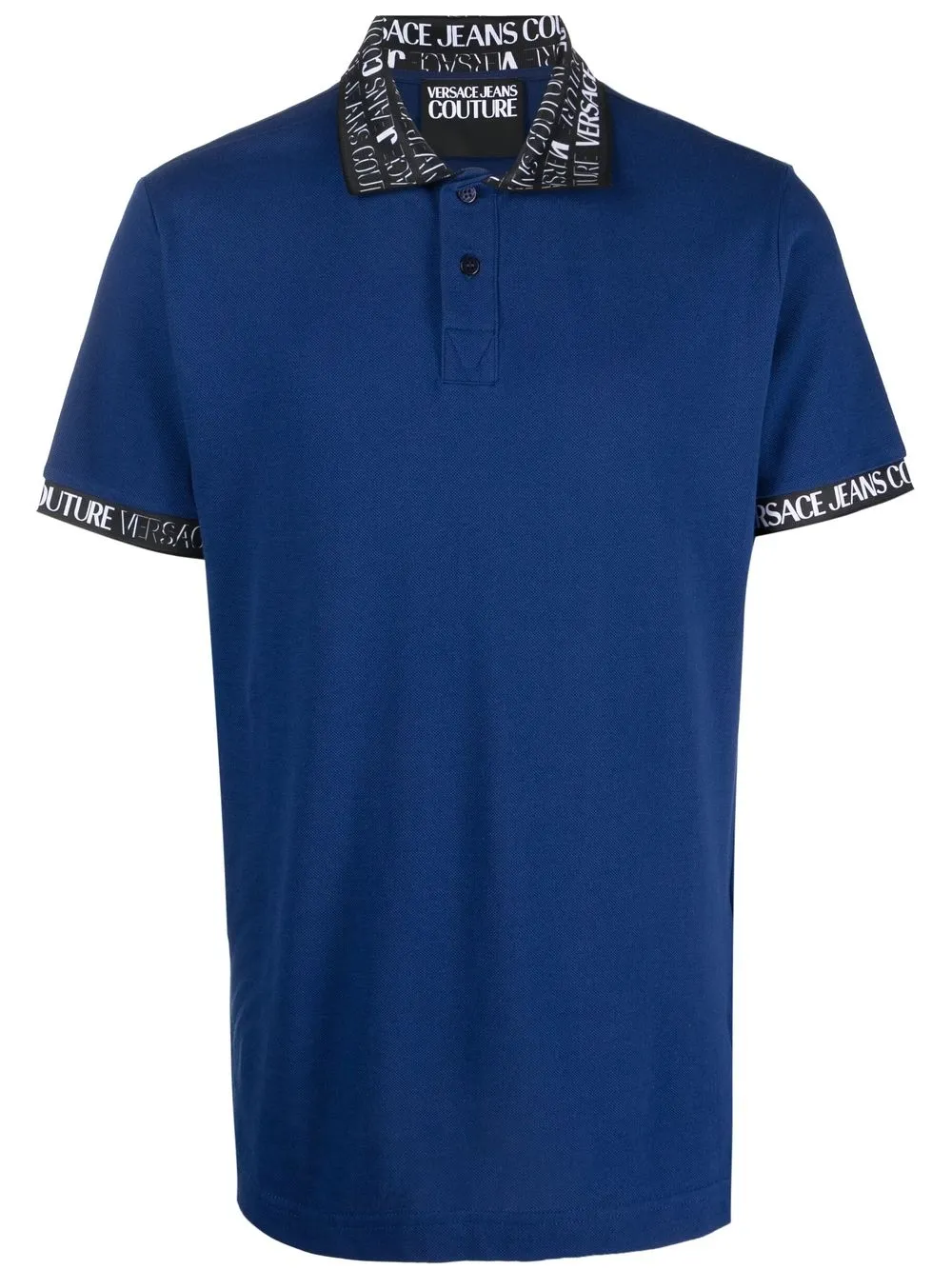 

Versace Jeans Couture playera tipo polo con logo bordado - Azul