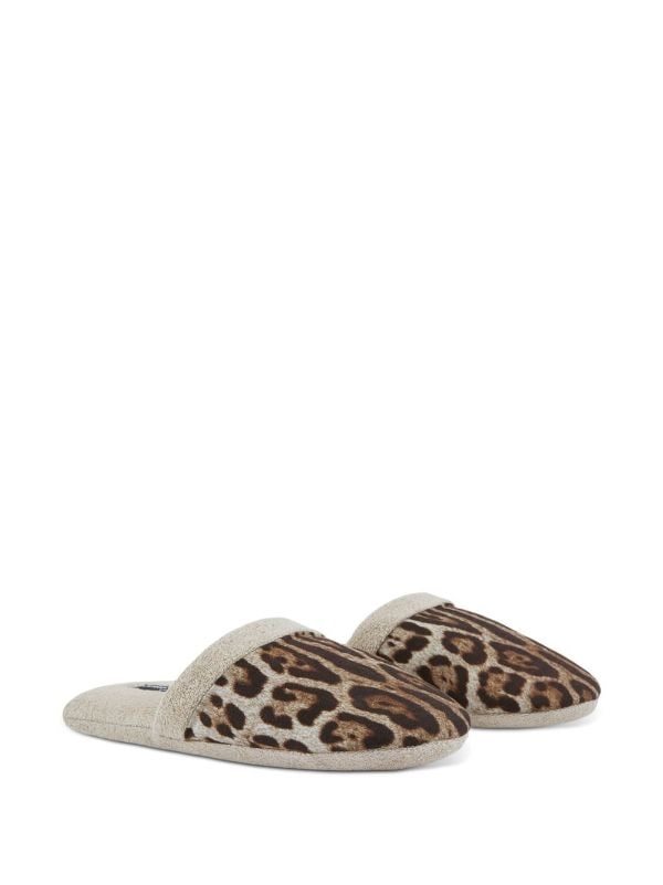 Dolce & Gabbana leopard-print Terry Slippers - Farfetch