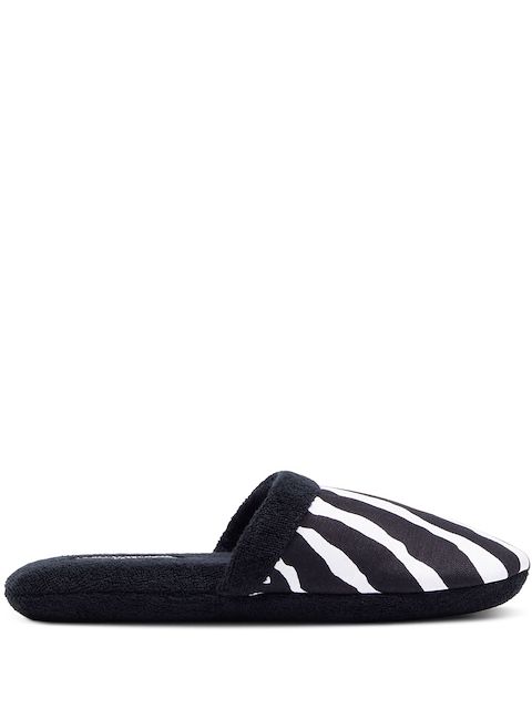 Dolce & Gabbana zebra-print terry-cloth slippers