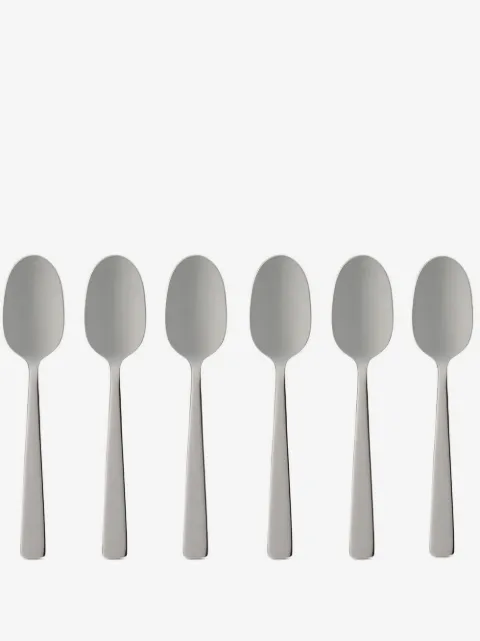 Dolce & Gabbana set de seis cucharas para café con logo grabado