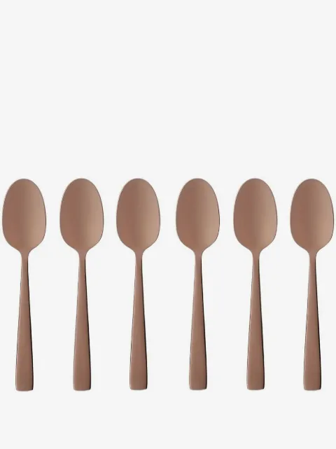 Dolce & Gabbana set de seis cucharas para café con logo grabado